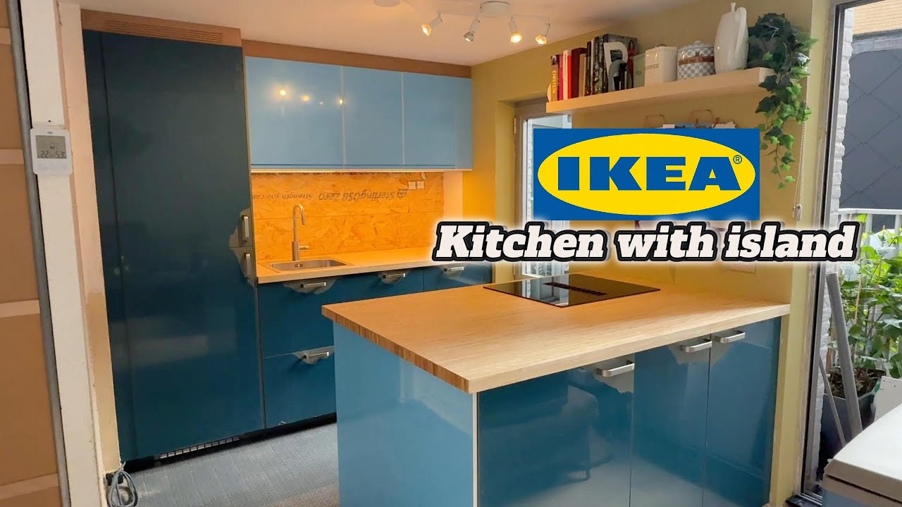 Installing IKEA kitchen with island 49 - YouTube
