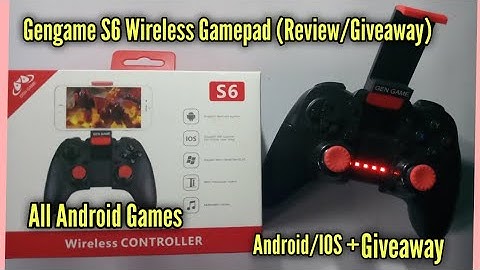 Gengame S6 Wireless Gamepad (Full Review+Giveaway). Android/IOS. All Games.