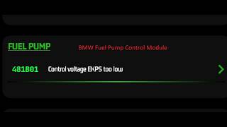 BMW Fuel Pump Control Module (EKPM) | Symptoms, Location & Diagnosis