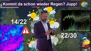 Kommt da schon wieder Regen? Jupp! Stabiles Sommerwetter? Nö! Wettervorhersage 04.-11.06.2024.