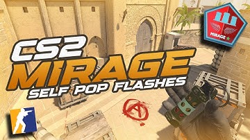 SELF POP FLASHES on Mirage #cs2