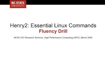 Henry2: Essential Linux Commands - Fluency Drill