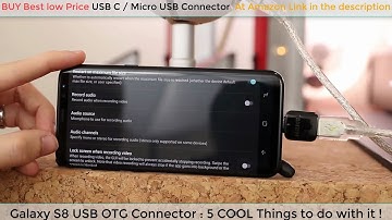 Samsung Galaxy S8 USB OTG Connector And OTG Devices: 5 COOL Things