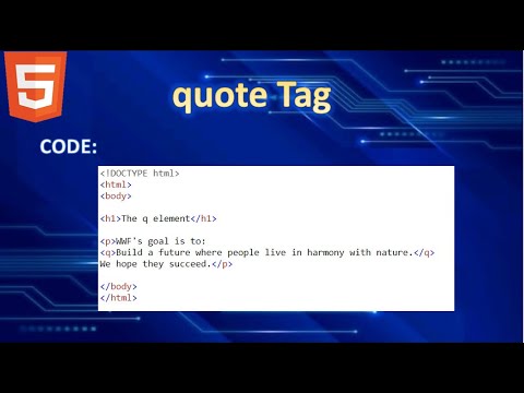 Quote tag in HTML - web design internships - kaashiv infotech fraud # ...