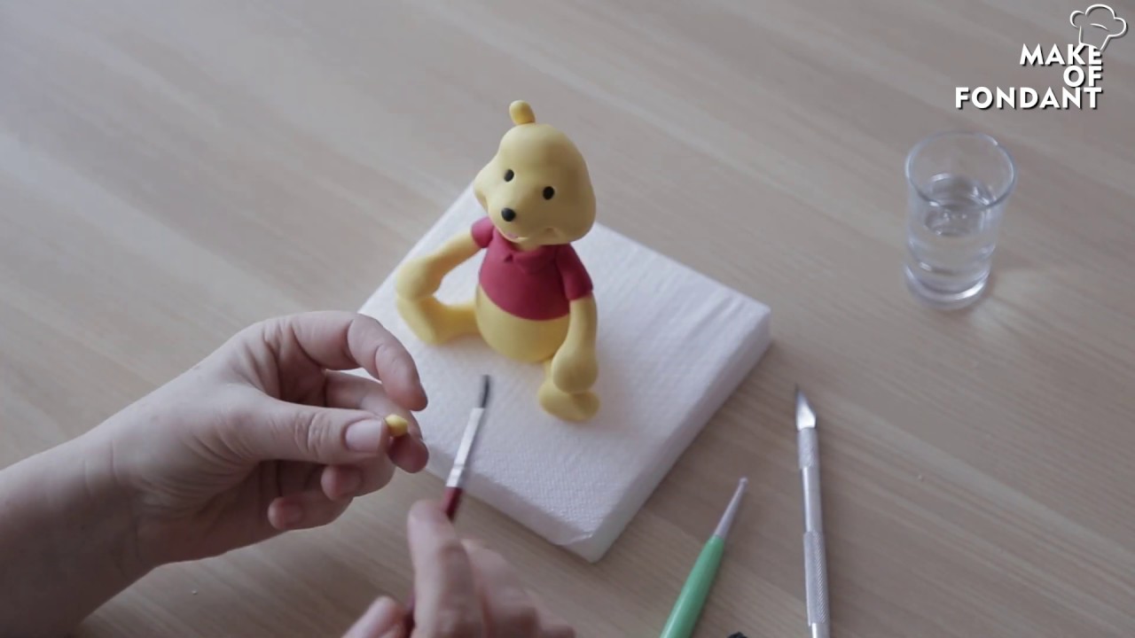 HOW TO MAKE Winnie The Pooh of fondant by Zaklina Cakes