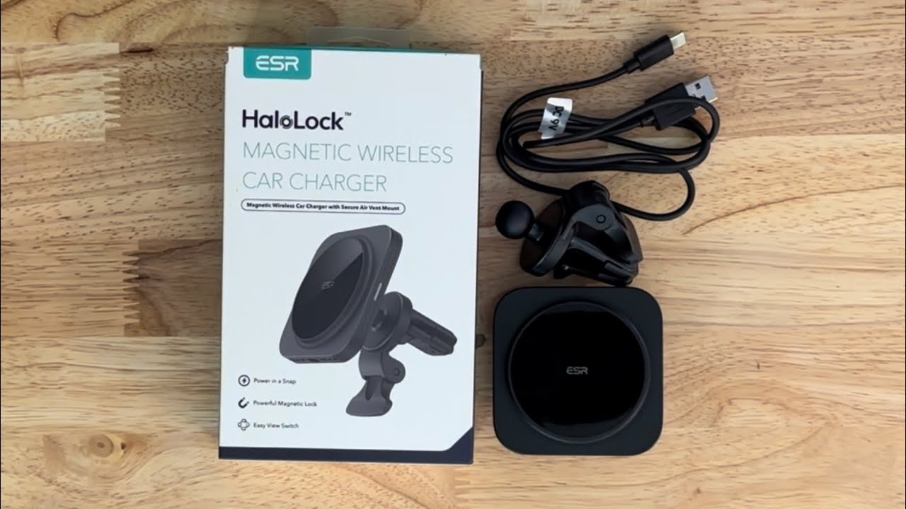 Magnetic Wireless Car Charger (HaloLock)