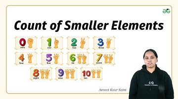 Count of Smaller Elements | School Practice Problems | Avneet Kaur Saini | GFG school