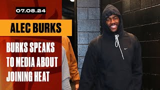 Alec Burks Offseason Media Availability: Burks Joins Miami | July 8, 2024