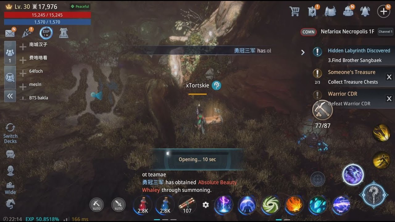 Request: Someone's Treasure MIR4 ( Collect Treasure Chests ) Nefariox Necropolis 1F