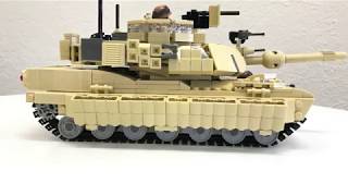 Lego mini-figure Abrams Tank with Interior