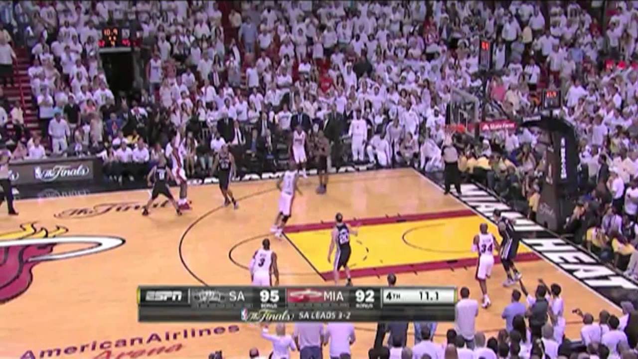 Ray Allen Three Pointer Game 6 NBA Finals