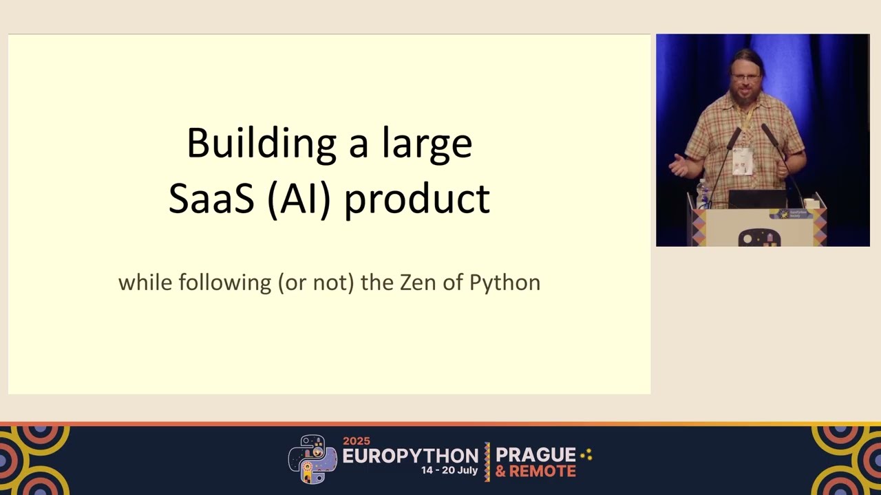 Keynote: Building a large SaaS AI product with Python: The tale of three ecosystems — Petr Baudis