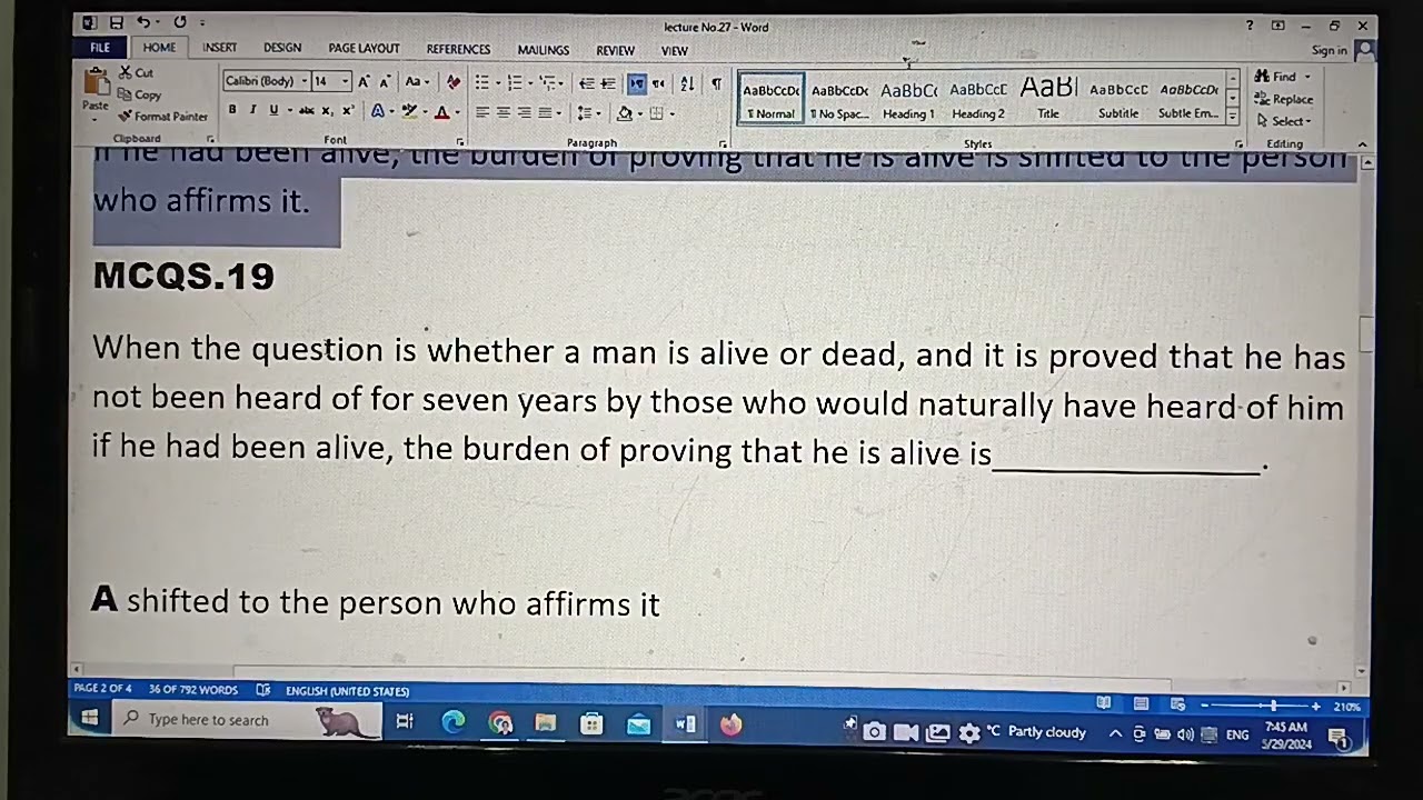 Lecture No.27 of the QSO 1984