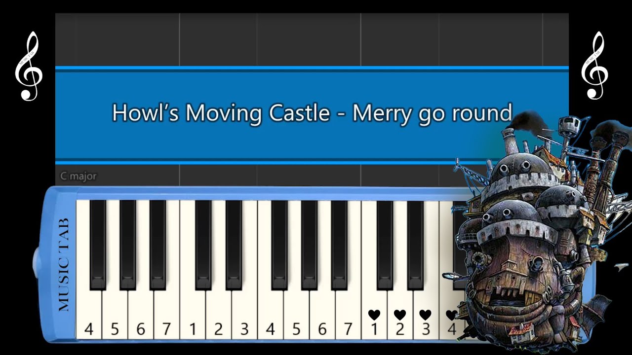 Merry Go Round of Life Howl's Moving Castle Not Pianika Melodica YouTube