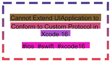 Cannot Extend UIApplication to Conform to Custom Protocol in Xcode 16