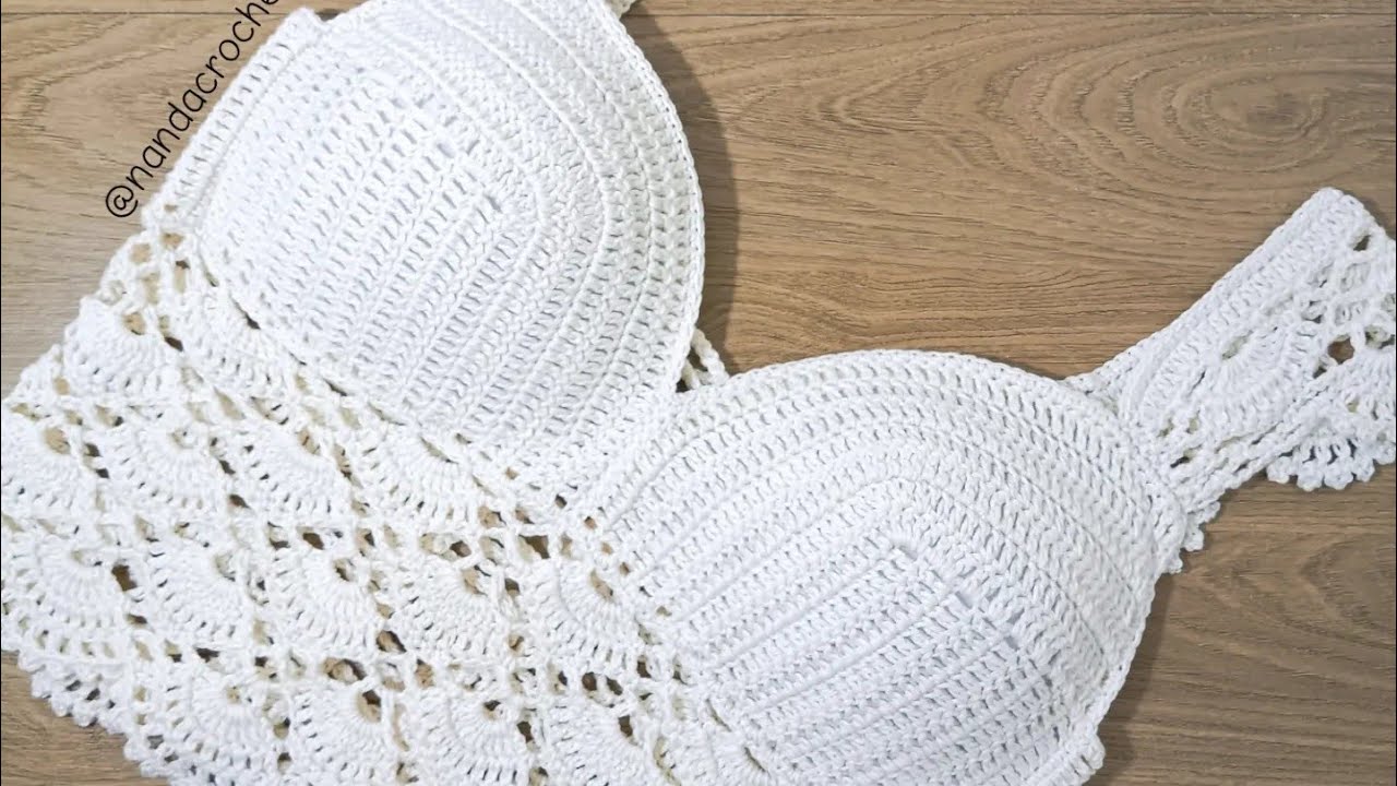 Cropped de crochê parte 1