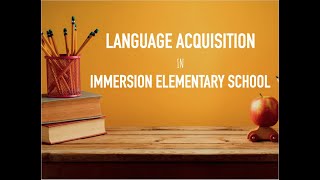 language learning immersion kindergarten