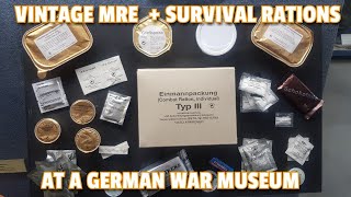 ✔ VINTAGE MRE   SURVIVAL RATIONS at a German War Museum | Wehrtechnisches Museum Koblenz