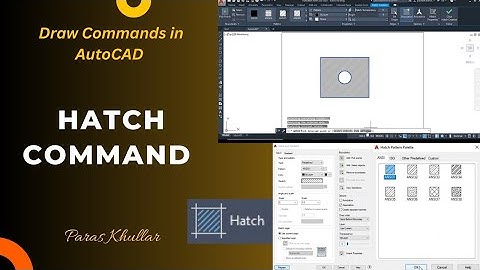 Hatch Command | Draw Commands | AutoCAD | Paras Khullar