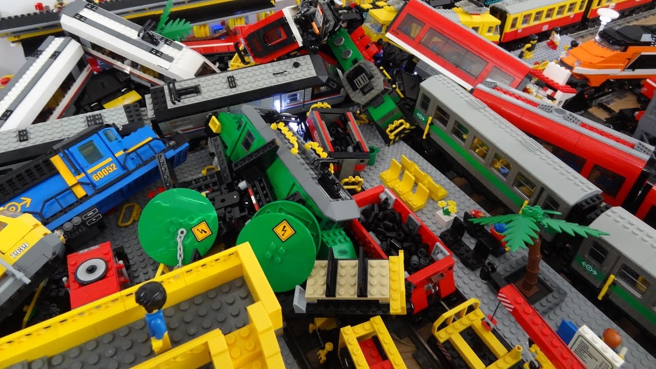 lego city train crash