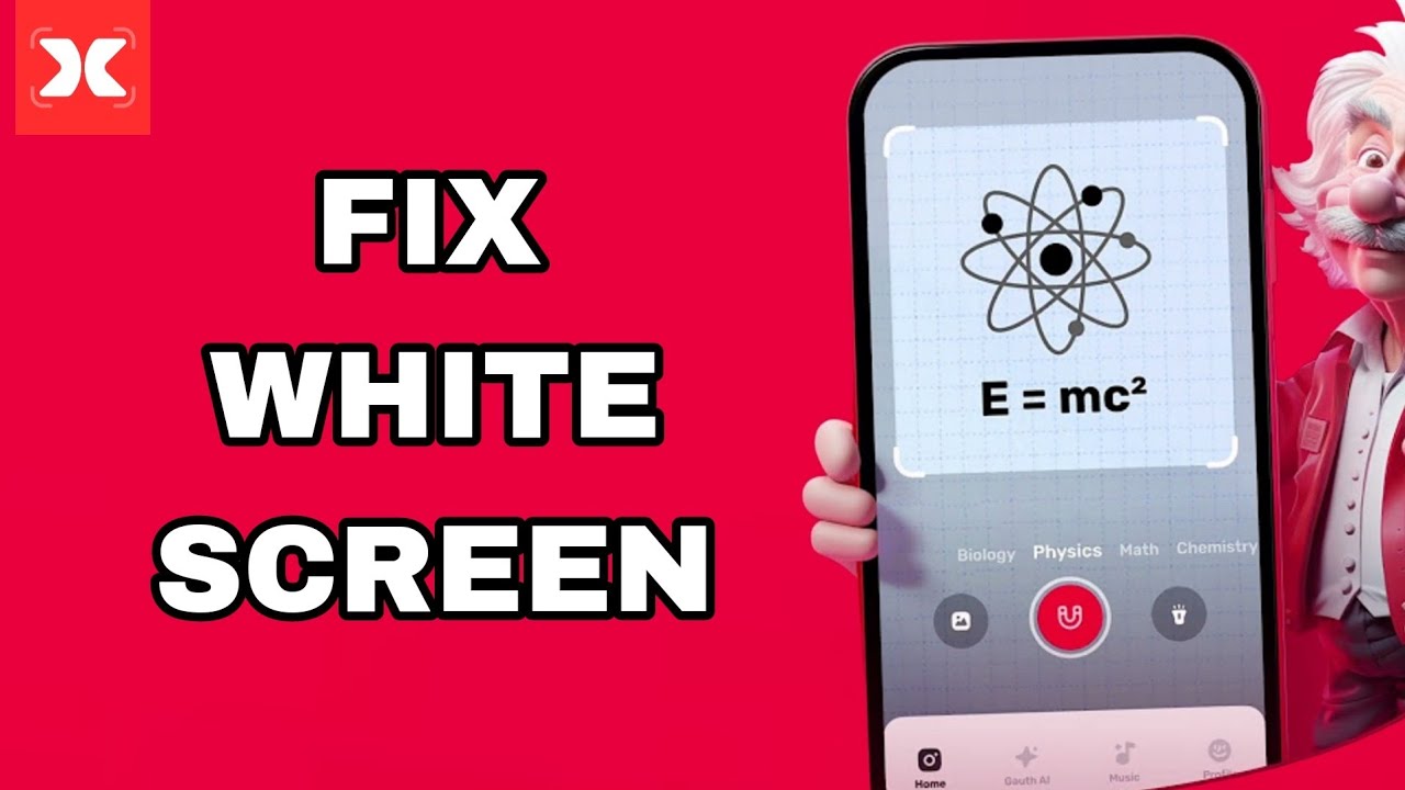 How To Fix And Solve White Screen On Gauth App | Final Solution - YouTube