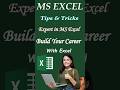 Excel tips and tricks || Excel formula || Excel tips and techniques || Excel Training || Excel Learn