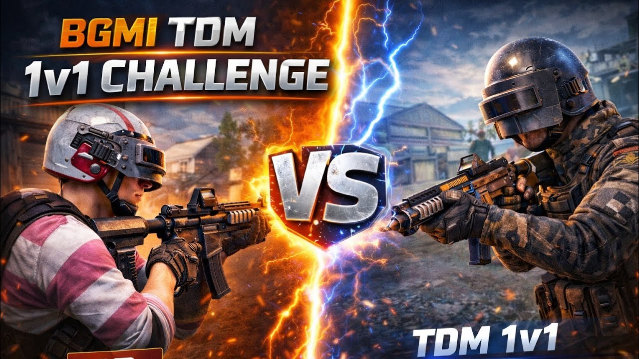 BGMI TDM 1v1 CHALLENGE KHATARNAK GAMEPLAY 