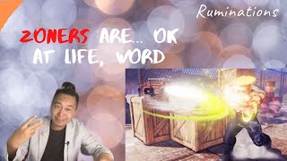 how the zoner archetype in fighting games parallels real life strategies
