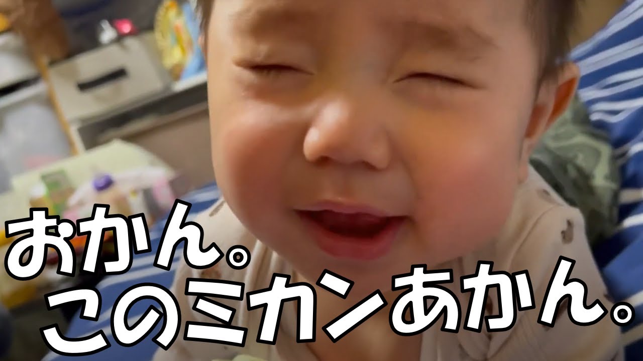 タイと日本のハーフ みかんを食べてすっぺ って顔する赤ちゃん 6เด อน ก นส ม อาบน ำ นอน Youtube