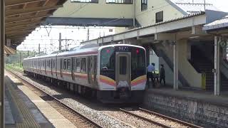 【羽越本線】GV-E400系とE129系の縦列停車@村上
