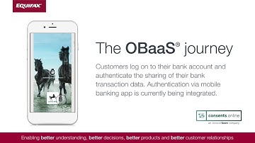 Equifax Open Banking as a Service (OBaaS) customer on-boarding demo Nov 2020