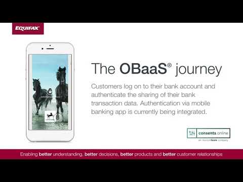 Equifax Open Banking as a Service (OBaaS) customer on-boarding demo Nov 2020