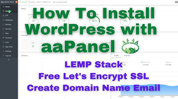 How To Install WordPress with aaPanel (Create Domain Name Email) (Free Web Hosting Control Panel)