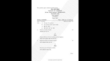 Auditing I Summer 2022 OLD  #video  #bcom #exam #questionpaper #srtmun #shorts #trainding