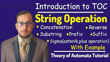 Basic Operations on String TOC // THEORY OF COMPUTATION // THEORY of AUTOMATA