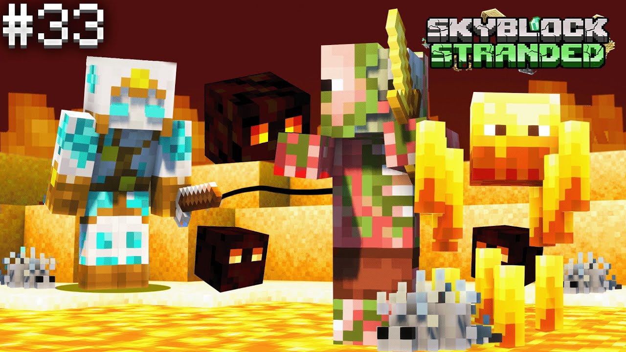 Voici Le VRAI LavaFishing (Les Mobs Sont TROP FORTS)  Let's Play Stranded #33 Hypixel Skyblock [FR]