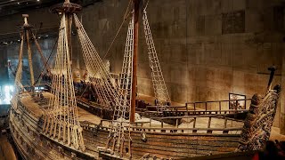 The Raising of the Vasa Warship in Stockholm, Sweden