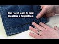 Hem Jeans by Hand - Keep Flare & Original Hem