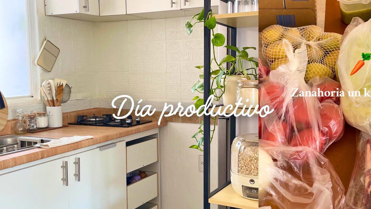 ✅ Dias Productivos en Casa 🏠 NUEVA PLANTA 🪴 Ordenando la Compra + Limpieza + Receta Tacos al Vapor