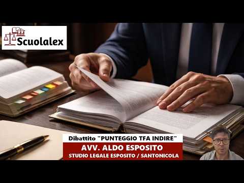 Video Dibattito PUNTEGGIO TFA INDIRE
