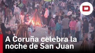 Noche de San Juan en las playas de A Coruña