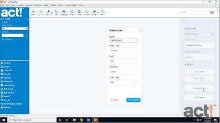 Act! Premium Desktop - Creating Act! Insight Views and Charts