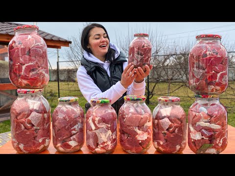 🥫Домашняя Тушенка в Стеклянной Банке на Зиму! Это Вкуснее чем в Супермаркете