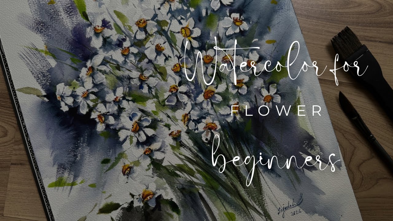 How to paint watercolor flowers step-by-step 🩷🩷🩷. - YouTube