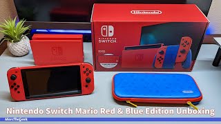 Nintendo Switch Mario Red & Blue Edition Unboxing