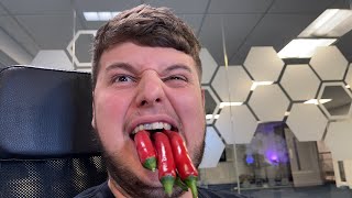 Will he eat 1000 chillis?! - 10k likes says yes