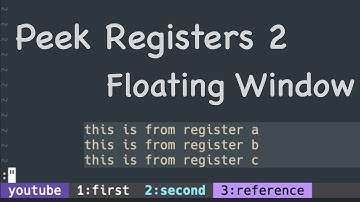 Vim Trick: Peek registers 2 ( with floating window )