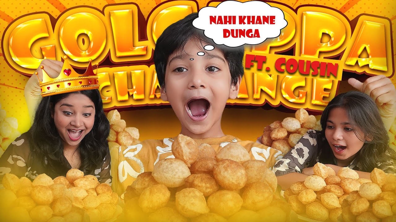 Golgappa Eating Challenge With My Cousin👭.Jolo Chip Punish | Eating Challenge | Pani Puri Challenge