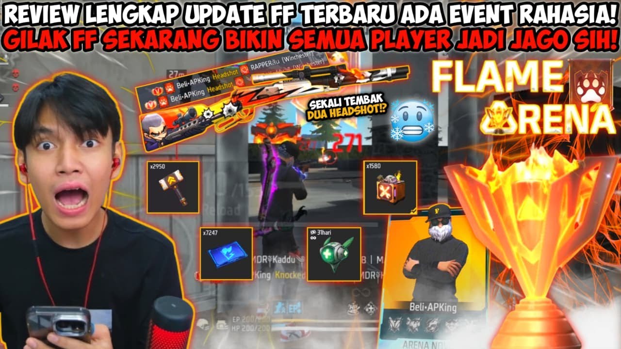 REVIEW LENGKAP UPDATE FF TERBARU ADA EVENT RAHASIA😱 GILAK FF SEKARANG BIKIN SEMUA PLAYER JADI JAGO!