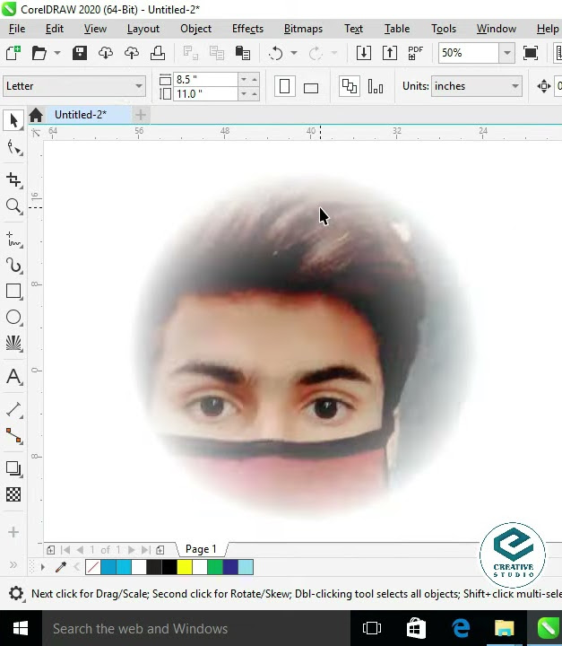 Change any shape corner into blur type in corel draw